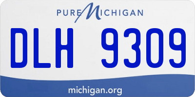 MI license plate DLH9309