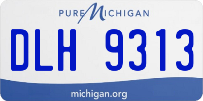 MI license plate DLH9313