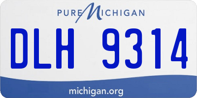 MI license plate DLH9314