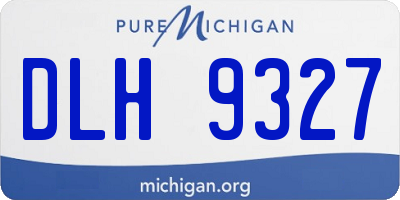 MI license plate DLH9327