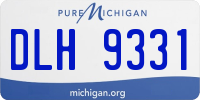MI license plate DLH9331