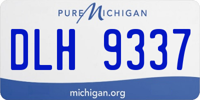 MI license plate DLH9337