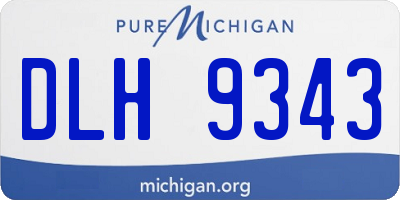 MI license plate DLH9343