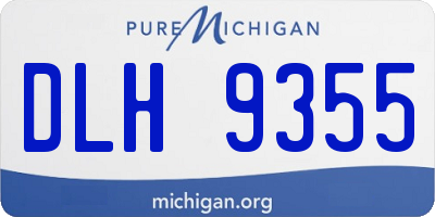MI license plate DLH9355