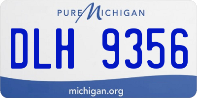 MI license plate DLH9356