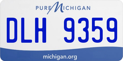 MI license plate DLH9359