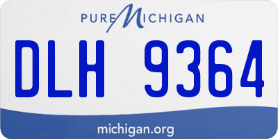 MI license plate DLH9364