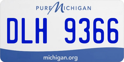 MI license plate DLH9366