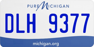 MI license plate DLH9377