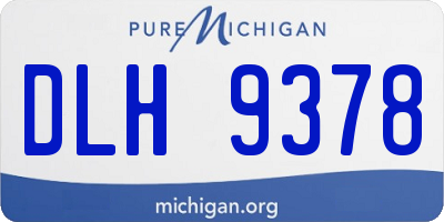 MI license plate DLH9378