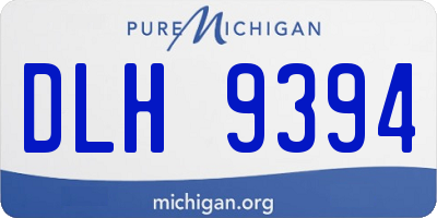 MI license plate DLH9394