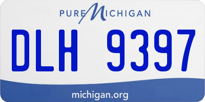 MI license plate DLH9397