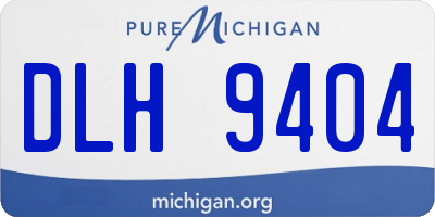 MI license plate DLH9404