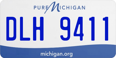 MI license plate DLH9411