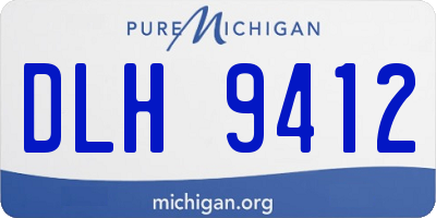 MI license plate DLH9412