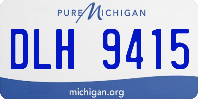 MI license plate DLH9415