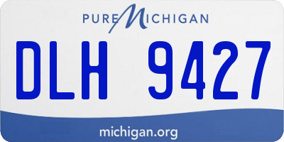 MI license plate DLH9427