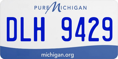 MI license plate DLH9429
