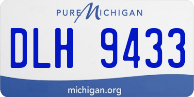 MI license plate DLH9433