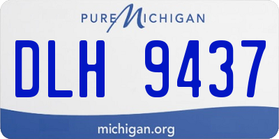 MI license plate DLH9437