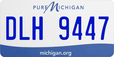 MI license plate DLH9447