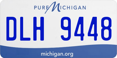MI license plate DLH9448