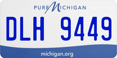 MI license plate DLH9449