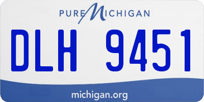 MI license plate DLH9451