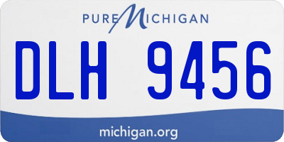 MI license plate DLH9456