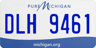 MI license plate DLH9461