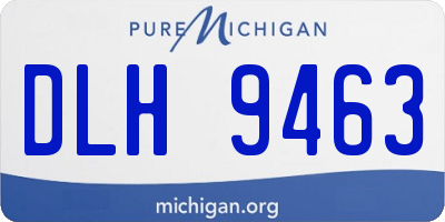 MI license plate DLH9463