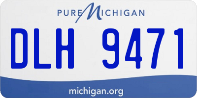 MI license plate DLH9471