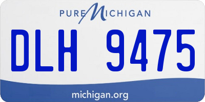 MI license plate DLH9475