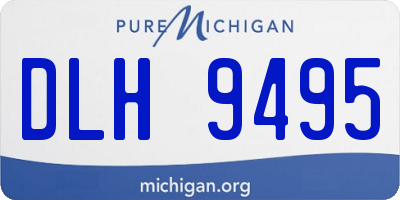 MI license plate DLH9495