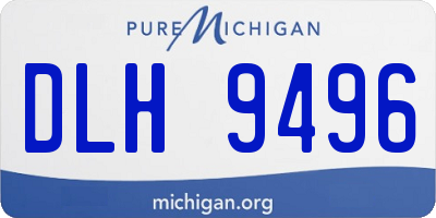 MI license plate DLH9496
