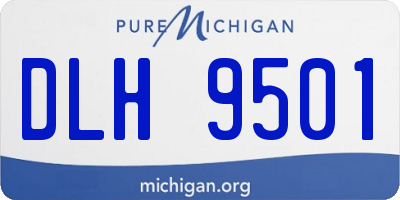 MI license plate DLH9501