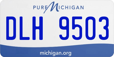 MI license plate DLH9503