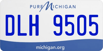 MI license plate DLH9505