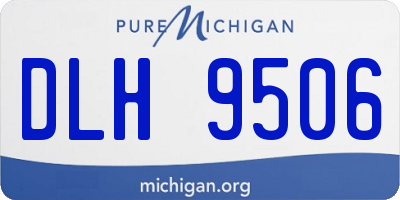 MI license plate DLH9506