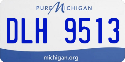 MI license plate DLH9513