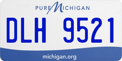 MI license plate DLH9521