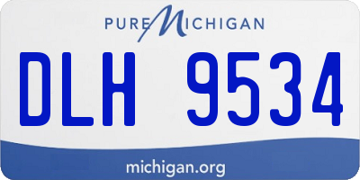 MI license plate DLH9534