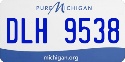 MI license plate DLH9538