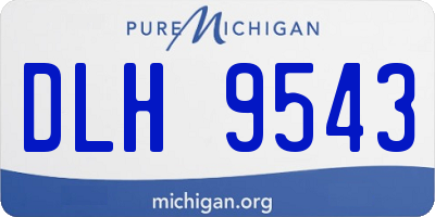 MI license plate DLH9543
