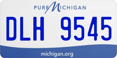 MI license plate DLH9545