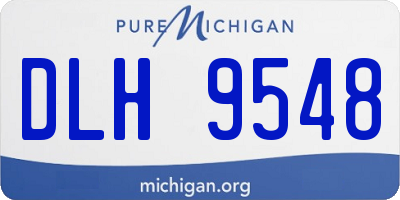 MI license plate DLH9548