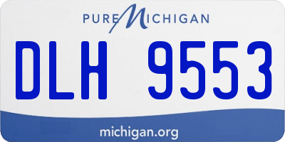 MI license plate DLH9553