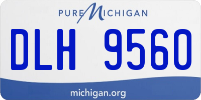 MI license plate DLH9560