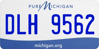 MI license plate DLH9562