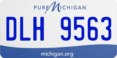 MI license plate DLH9563
